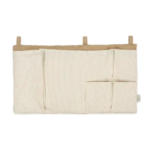 Cam Cam bed pocket, sengelommer i stof, OCS - Classic stripes camel